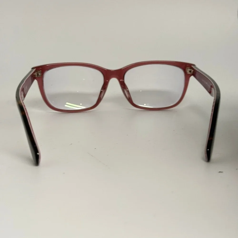 Kate Spade Cailin/F YDC Burgundy Tortoise Polka Dot Rectangular Eyeglasses 145mm